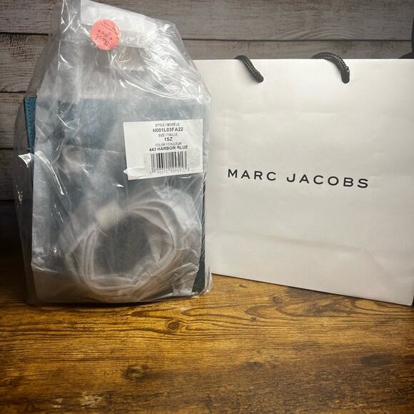 Marc Jacob’s Micro Mini Grind Leather Tote - Harbor Blue - Picture 8 of 8